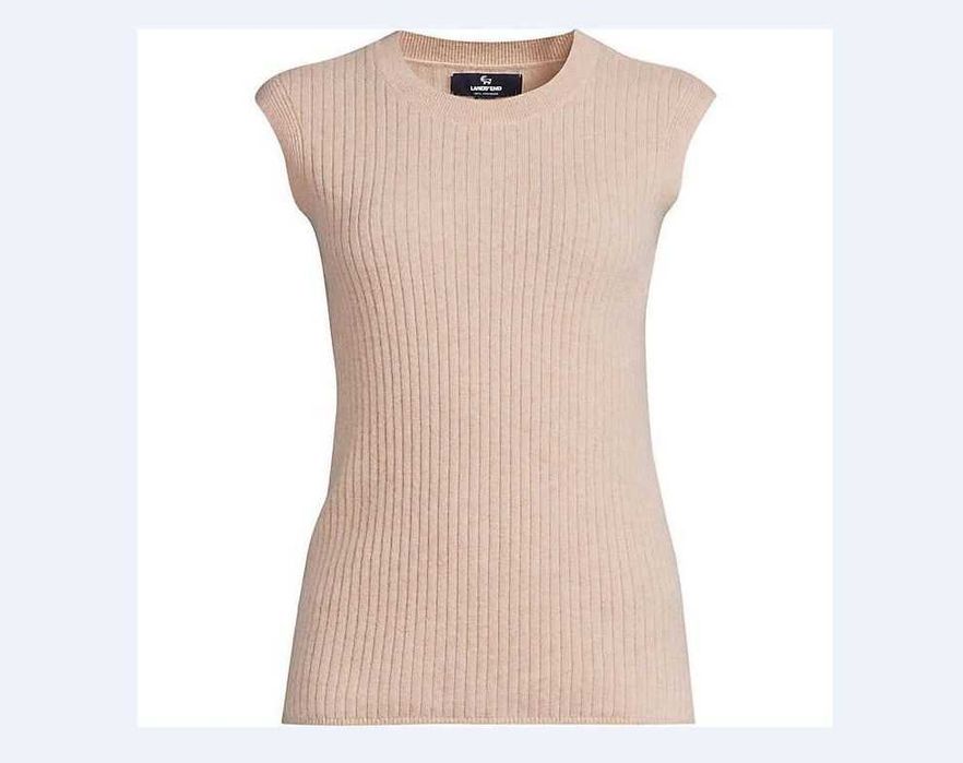 Lands End 100% кашемір S жилет термобілизна