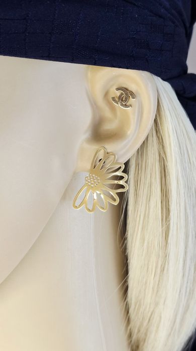 Nowość złote kolczyki wtykane próba 585 14k