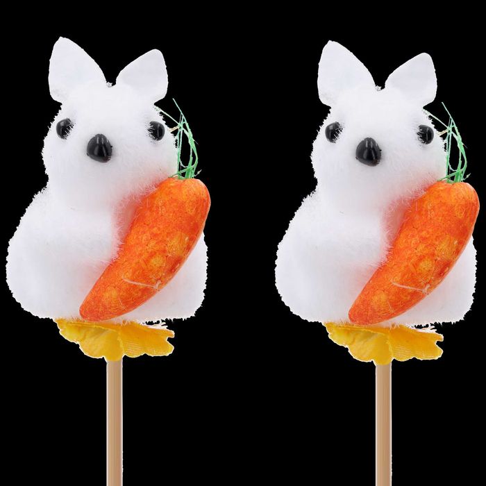 Flokowany zając na piku 2 szt.