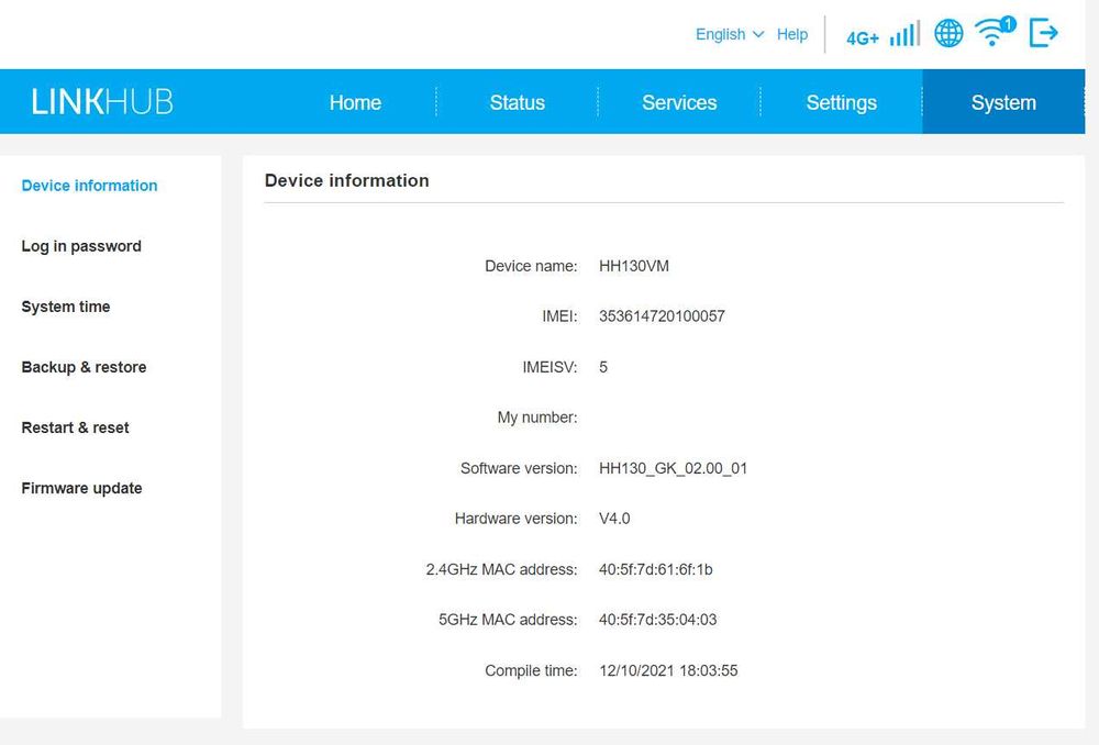 4G WiFi роутер TCL LINKHUB HH130VM LTE Cat.13