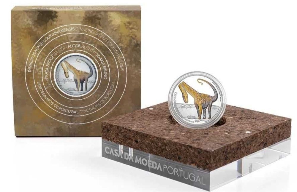 5€ Proof Prata , Conjunto 3 Dinos , 2021, 22 e 23