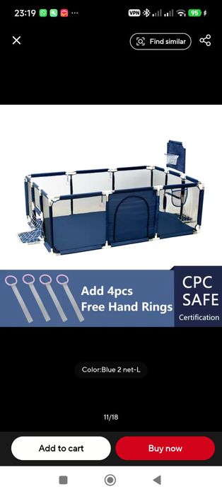 Parque de bebé ou criança, tamanho grande