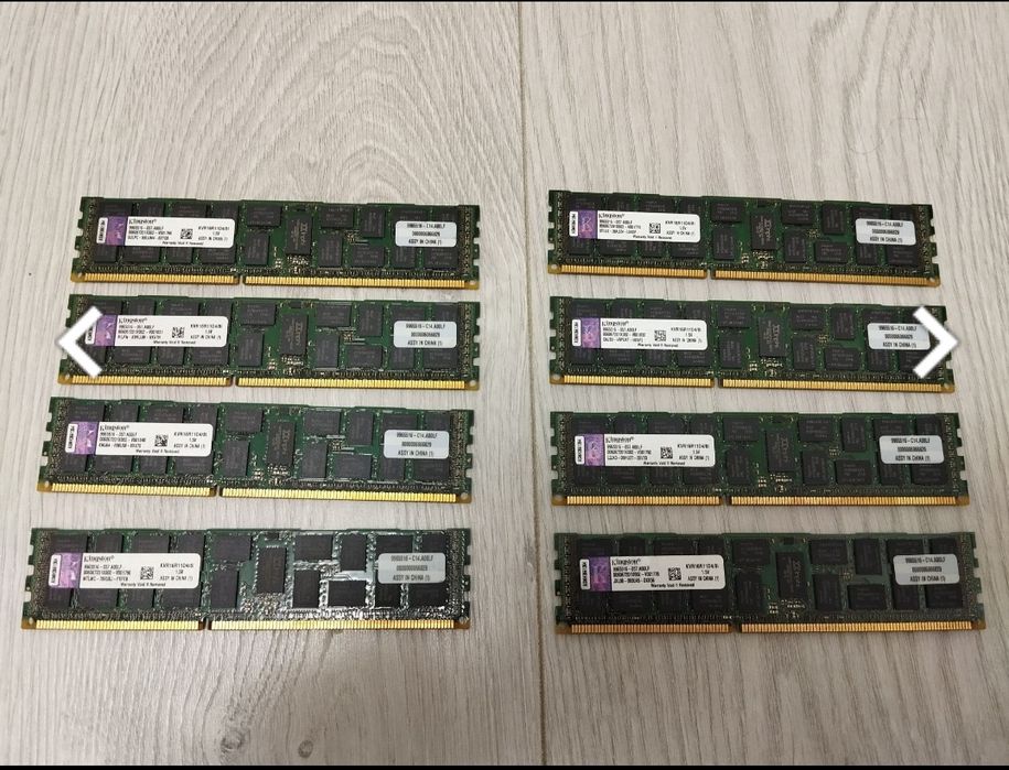 Серверна пам'ять DDR3R 64GB (8 штук по 8GB)