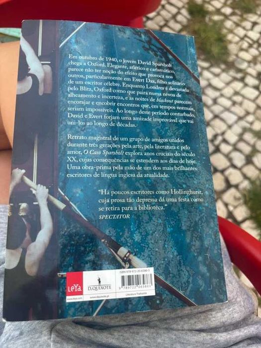 Livro O Caso Sparsholt de Alan Hollinghurst