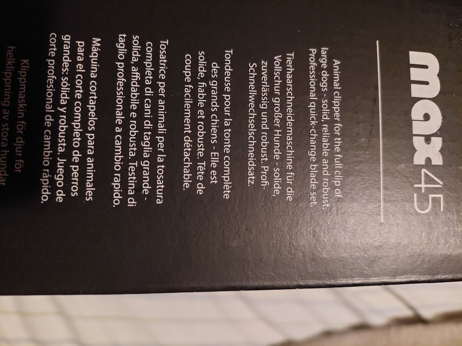 Maquina de cortar pelo cão max45