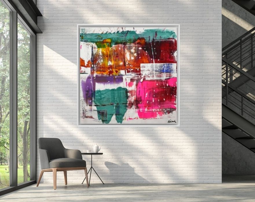 Parscha Mirghawameddin - pintura a acrílico sobre tela