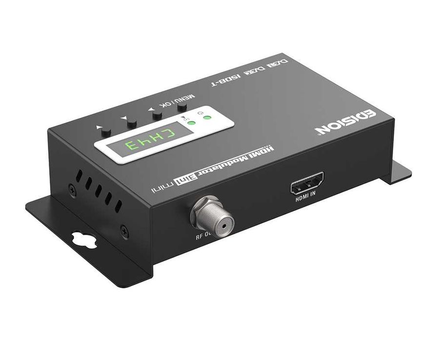 DVB-T Mini Modulador Digital HDMI 1080p c/ display e MPEG4 EDISION