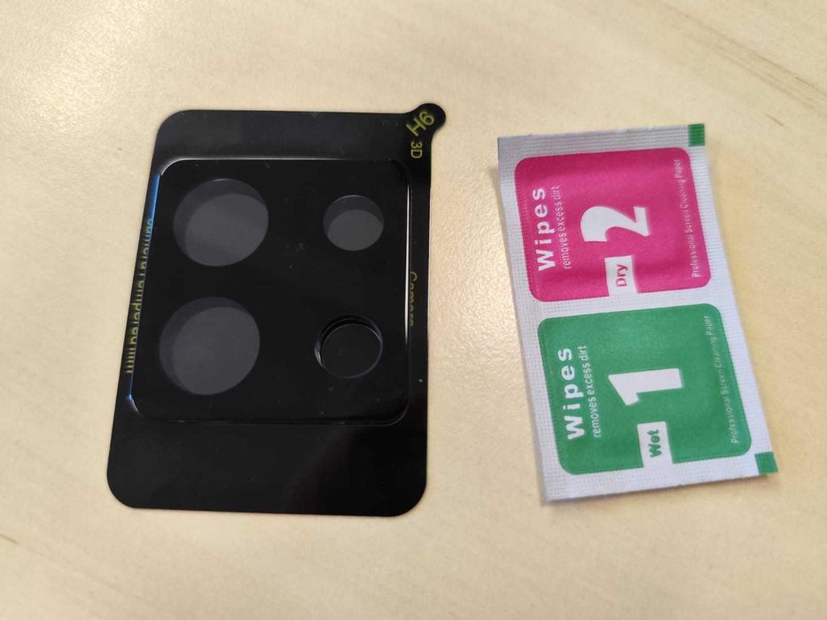 Película protetora de lente preta Redmi Xiaomi Note 13 Pro 5G