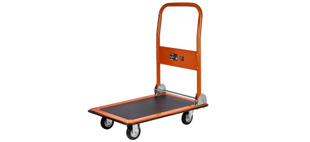 Візок платформений. Вантажний візок. Візок на склад. Тачка для складу.
