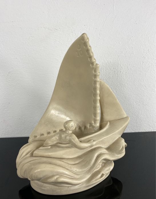 Czechosłowacka figura marynarza/ sternika vintage prl