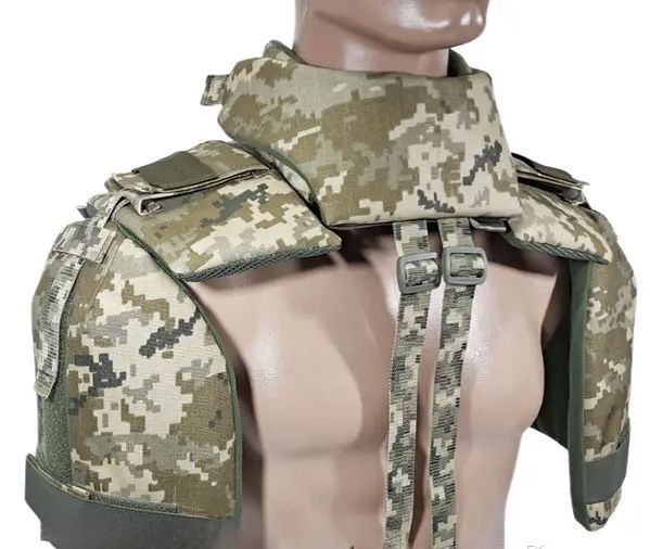Система Захисту Плечей та Шиї. 1 клас по ДСТУ. Кольори Multicam, Pixel