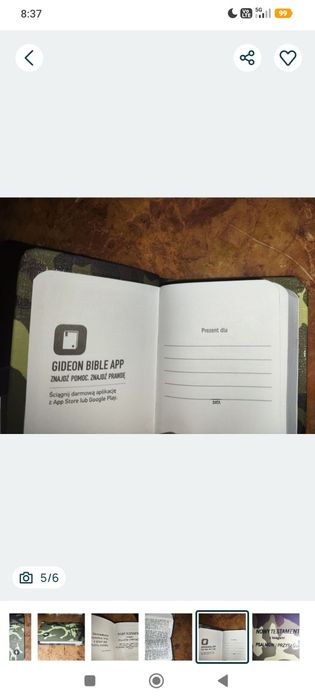 Biblia Święta Słowo Boże Nowy Testament  z Księgami Przysłów i Psalmów