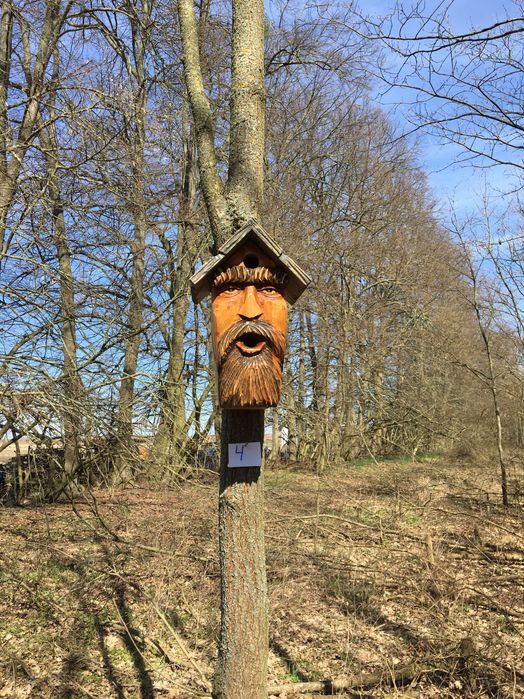 Budka lęgowa dla ptaków – „Bajkowy Dziadek – Podwójny domek”