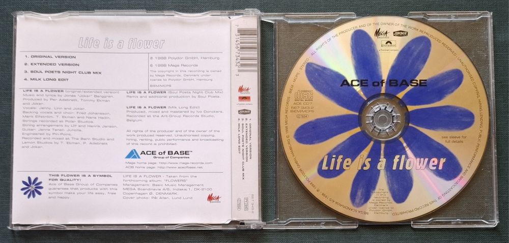 2 płyty CD singly Ace Of Base / 1998 UK