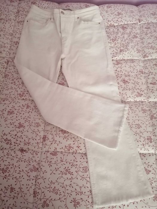 Calças Tiffosi c/franjas 40, mulher c/o novas!