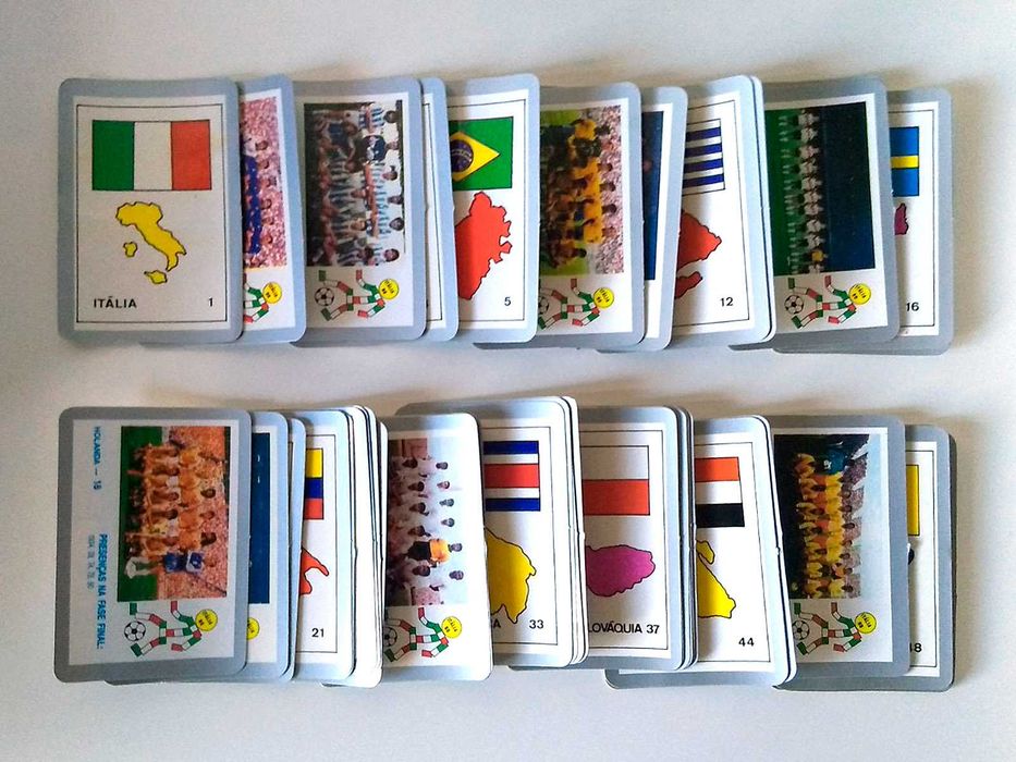 colecção completa ITALIA 90 (50 calendários) futebol | Manil, 1990