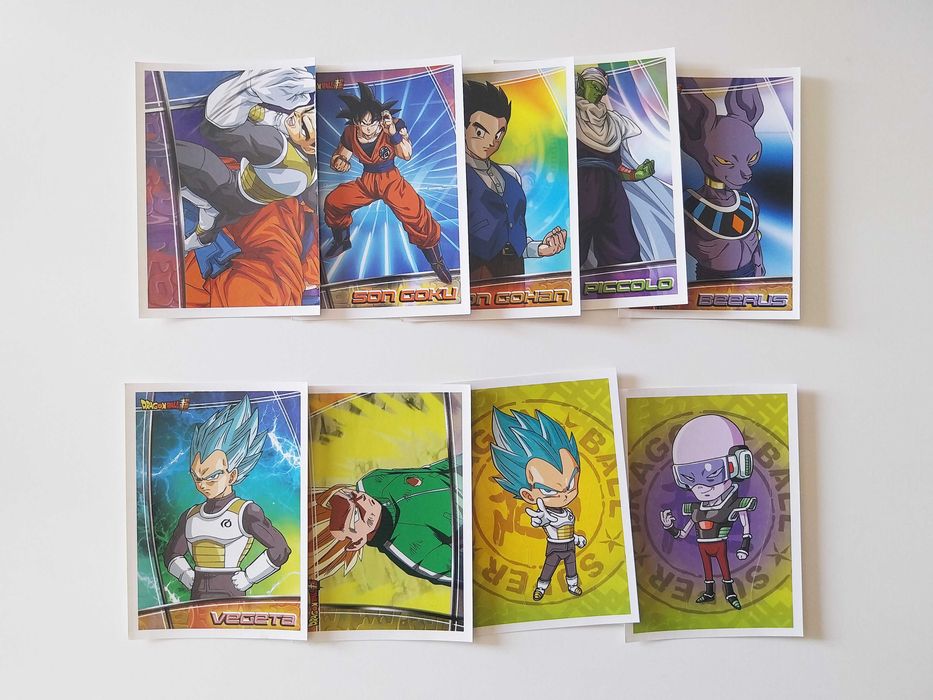 9 cromos DRAGON BALL SUPER | Panini lote