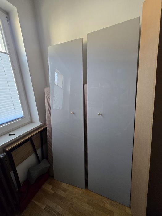 Fronty ikea pax fardal szary połysk 50x195