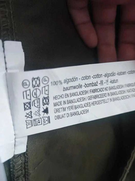 Damska parka khaki militarna Pull and Bear L, kurtka damska z kapturem