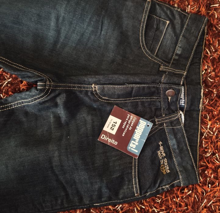 Calças ganga NOVAS:11 a 14 anos