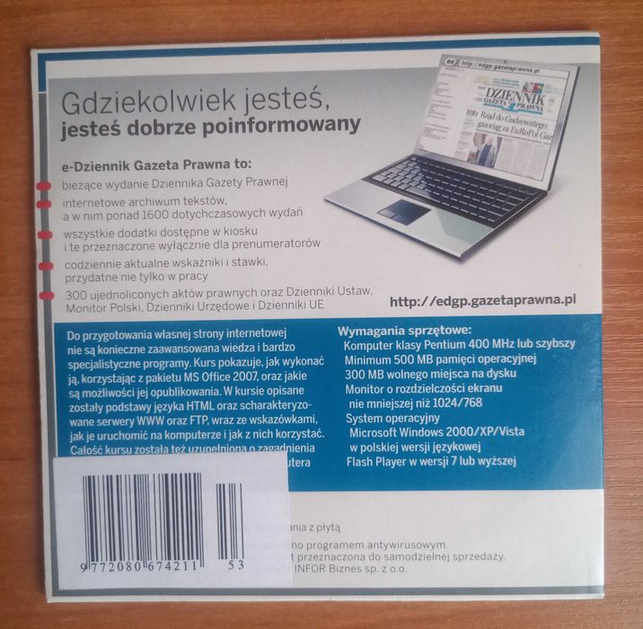Kurs tworzenia stron internetowych płyta cd