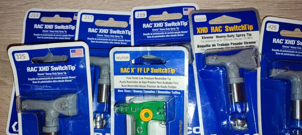 Dysze do pistoletu malarskiego RAC i XHD  7 sztuk