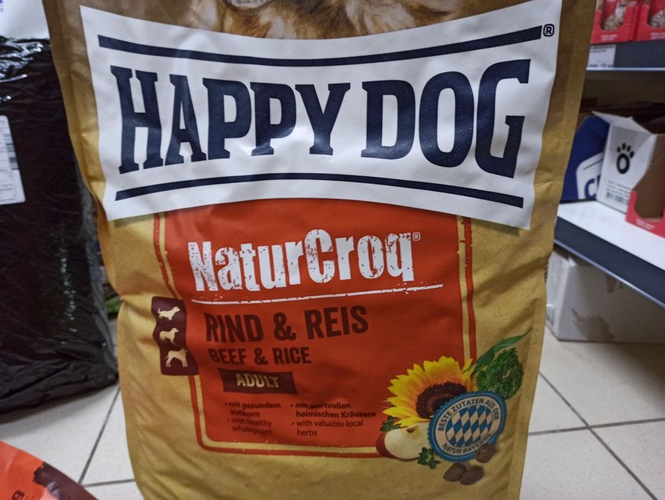 Корм для собак Happy Dog Хеппі Дог • 15 кг • Яловичина з Рисом