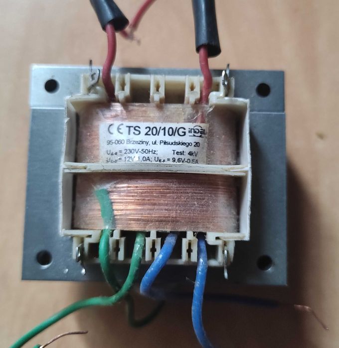 Transformator TE-12167  230/12V 50Hz 20VA 1,67A