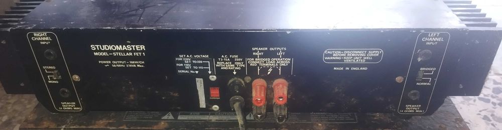 Studiomaster Stellar FET1 Amplifier, 100 W64354280472835121