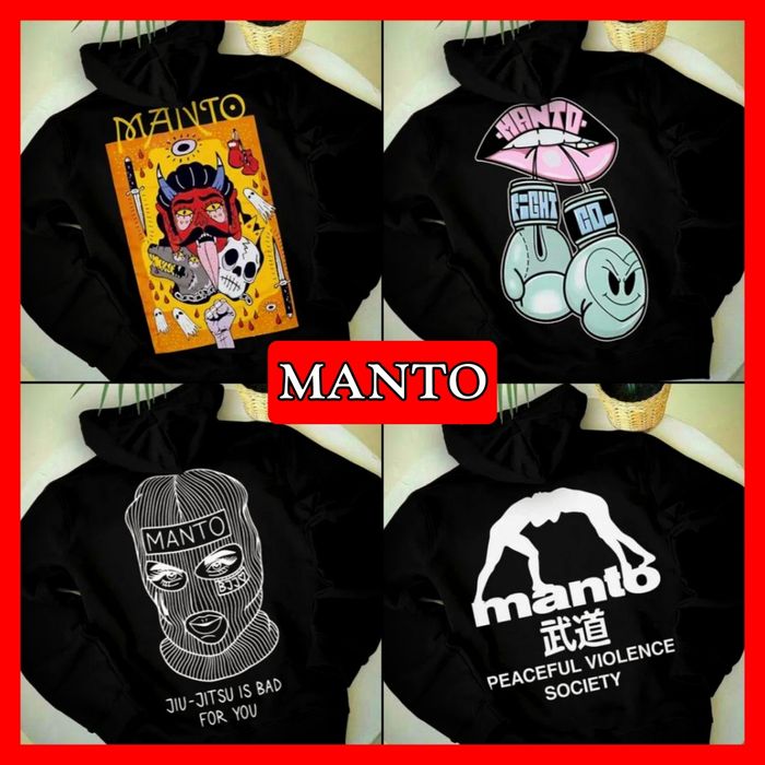 БЕЗ ПЕРЕДПЛАТИ‼️Стильні брендові унісекс Худі Manto / XS-XXL, Унісекс, ПРЕМІУМ