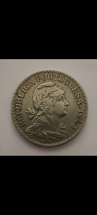 Moeda 1945 alpaca 20 avos Timor