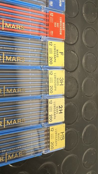 10 caixas Minas Lapiseira Steadler Lumochrom Lumograph