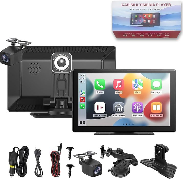 CarPlay 2025 — портативний смарт-екран 10.26″ з 4K відеореєстратором