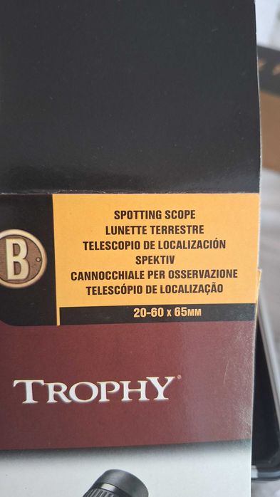 Telescópio de Localização Bushnell 20-60 x 65mm novo com Tripé Giottos