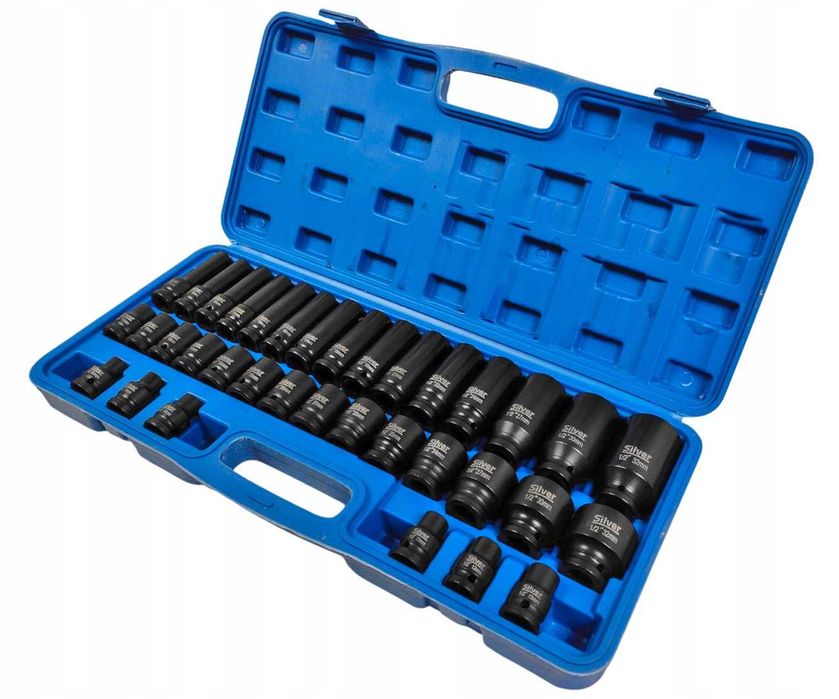 Великий набір торцевих ударних головок 1/2 8 32 мм 35 шт Silver S11663