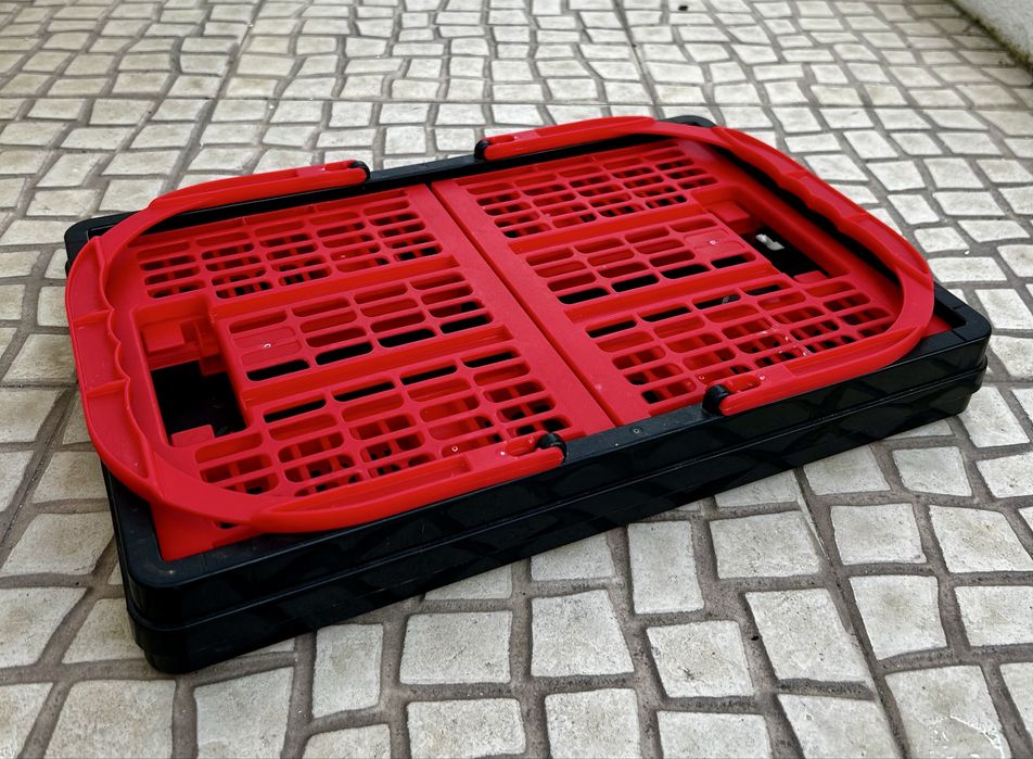 Cesto de campismo prático e dobrável