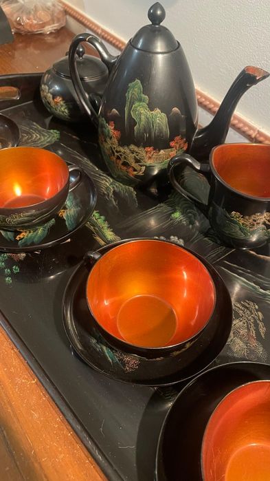 Serviço de chá chinês em Laca