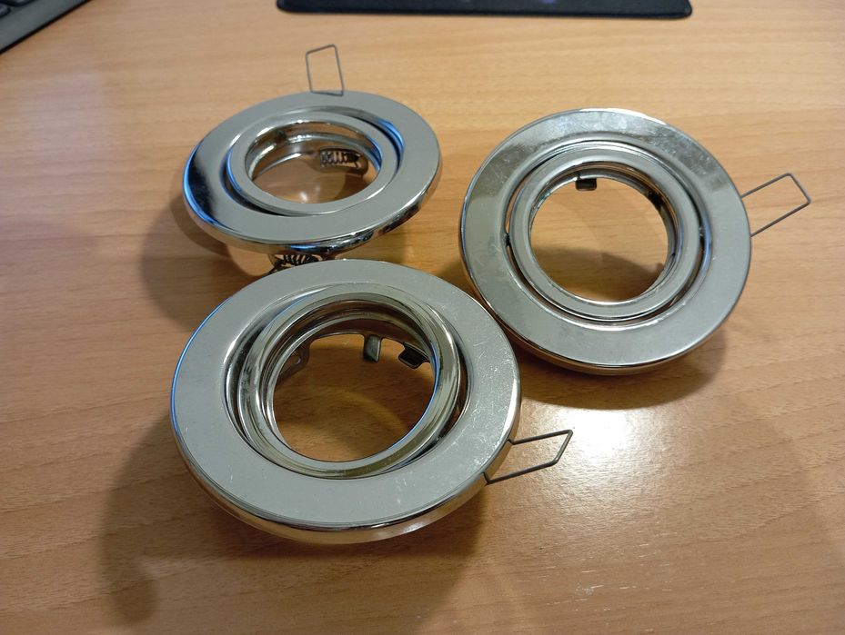 3 projetores embutir - foco encastrar gu10