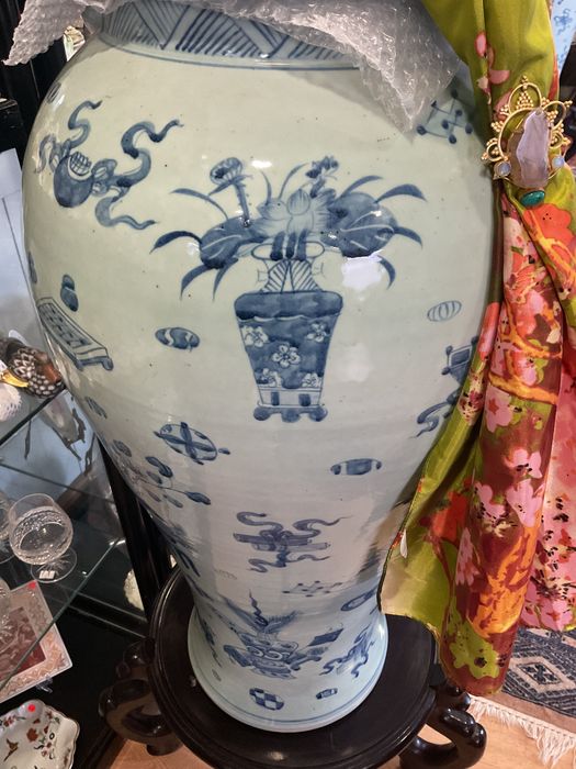 Vasos com tampa blue white classic style ,discrição abaixo