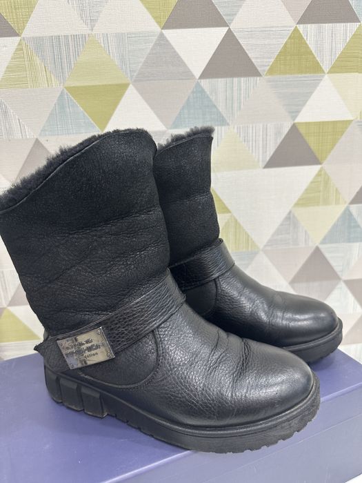 Зимні сапожки, сапоги кожанные теплые