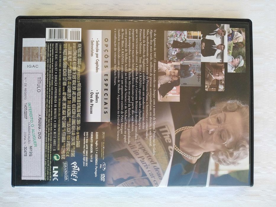 DVD, A Rainha, The Queen