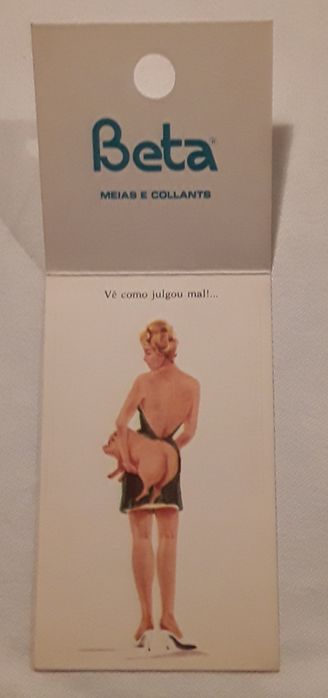 Calendário de bolso Beta de 1988