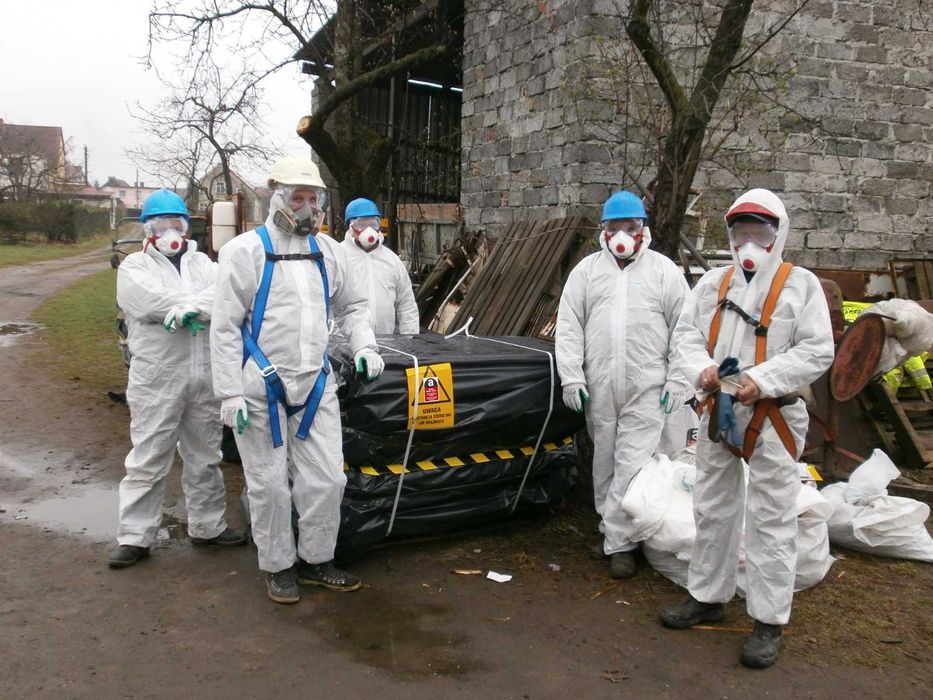 AZBEST usuwanie demontaż ETERNITU transport utylizacja azbestu eternit