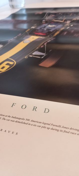 Foto Lotus /Ford 34, autografada pelo autor .