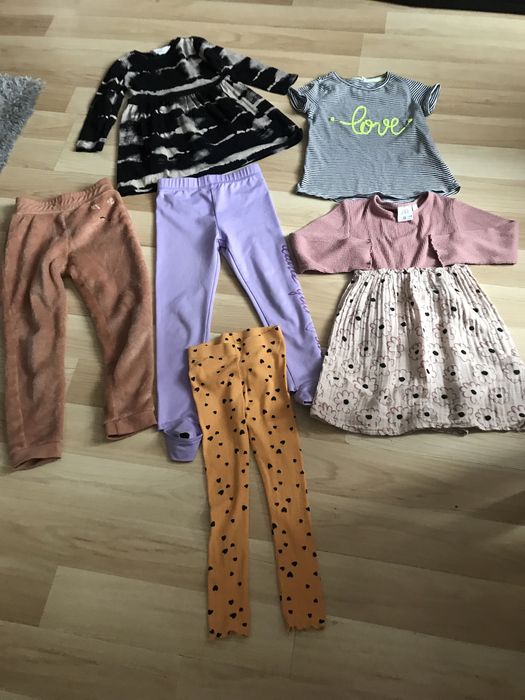 Paka ubrań dla dziewczynki r. 110-116