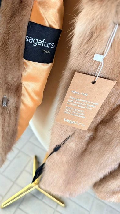 Шикарна норкова шуба , НОВА, Класика , SAGA FURS