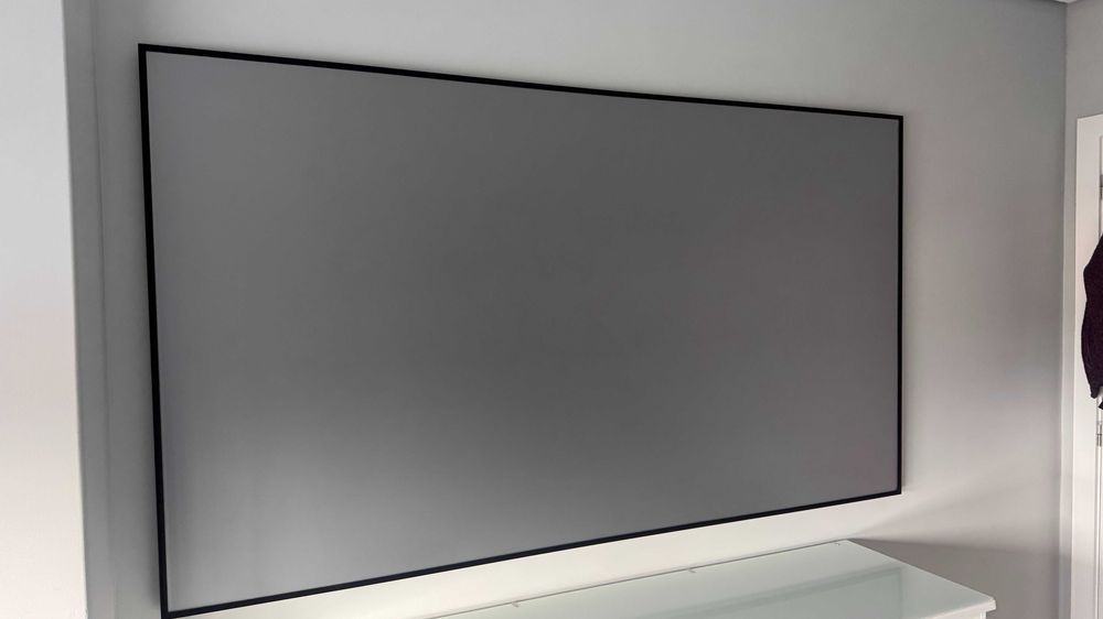 Tela fixa de 90" Fresnel para projetores standard/long throw