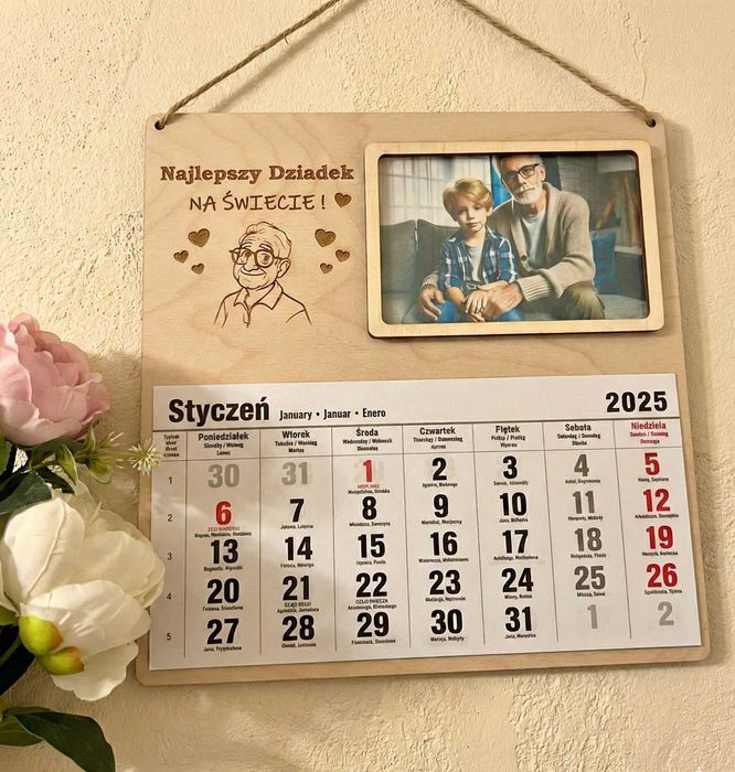 Kalendarz 2026 dzień babci i dziadka 3 szt