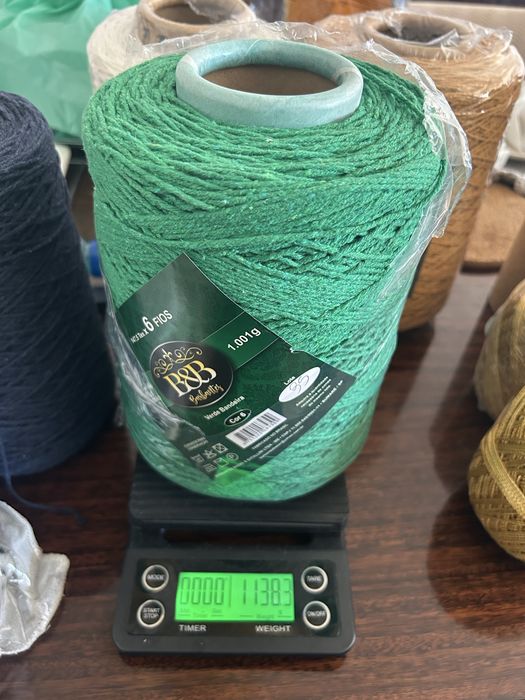 4,5KG de Fio de Barbante 6 para croche