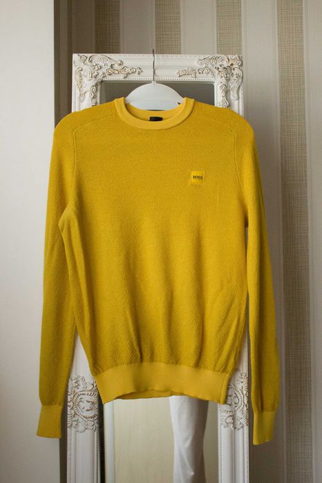 Мужской свитер Hugo Boss yellow sweater Оригинал New !